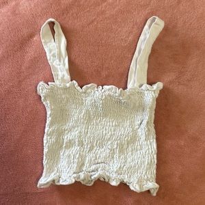 ruffled crop top